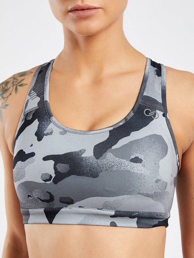 Essential Camo Printed Sports Bra #4