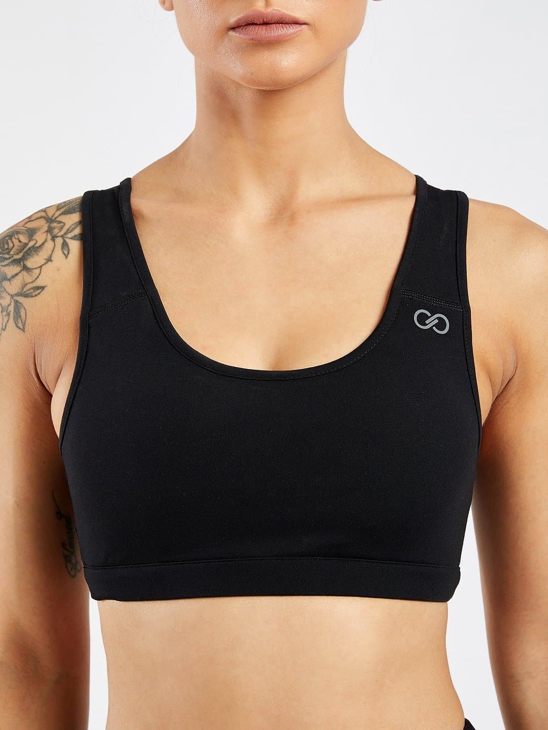 Creeluxe Power Me Black Sports Bra