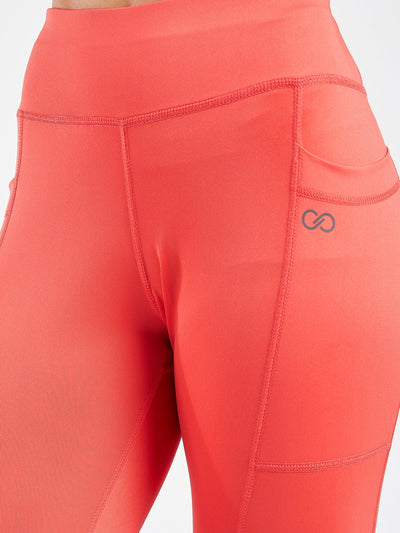 Maxtreme Power me Pink Pocket Capri Leggings