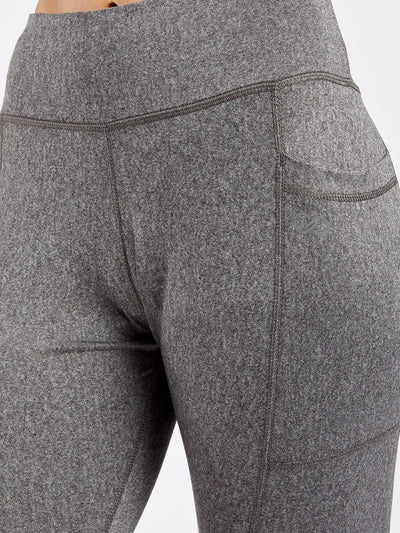 Creeluxe Fierce Grey Pocket Capri Leggings