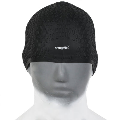 Magfit Unisex Swimming Bubble Cap (Black)