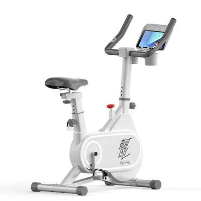 Fit Pro Spin Fitness Bike with 6Kg Flywheel, Adjustable Resistance & Heart Rate Sensor for Fitness at Home Workouts (Max Weight Capacity: 100 kg) - Free Home Installation