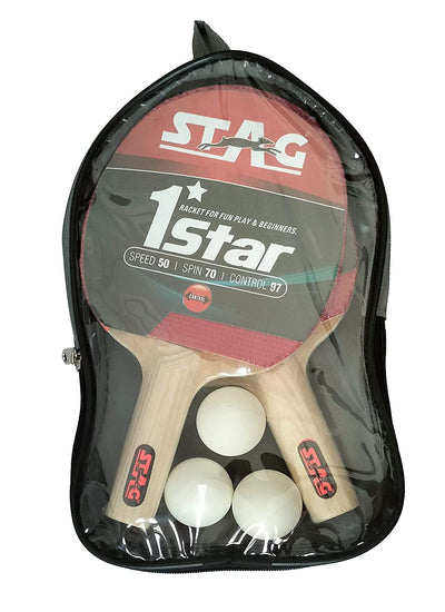 Professional Table Tennis (T.T) Set| Premium ITTF Approved Rubber- Table Tennis Rackets and T.T Balls Included| All-in-One Ping Pong Paddle Playset - Table Game Acceories
