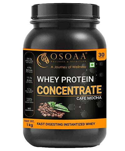 Premium 100% Whey Protein [1Kg, Cafe Mocha] - Kriya Fit