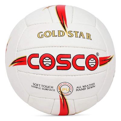 Polyester Gold Star Volley Ball | Size 4 Multicolour