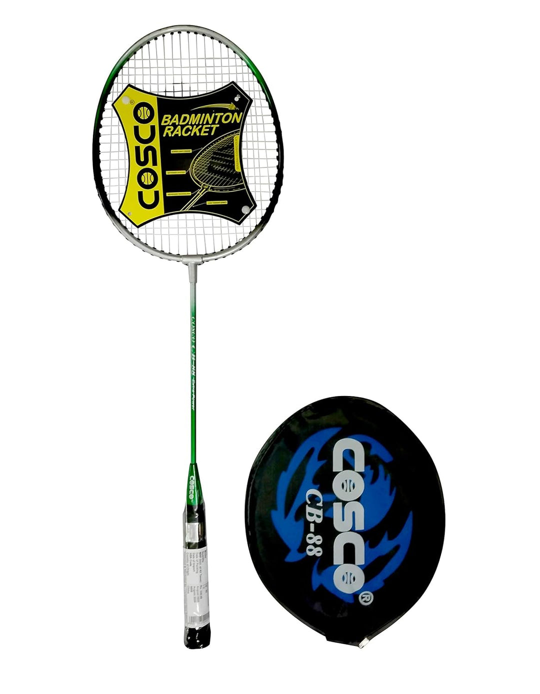 Aluminum Badminton Racquet (Cb 88 | Green And Silver | 0.0896 G)