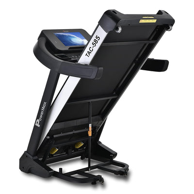 TAC-585 5HP AC Motor Semi-Commercial Motorized Treadmill Up to Max User Weight 150kg | 15 Auto Incline Level | MP3 & USB Input with 15.6 Inch Touch Screen Display and Auto Lubrication