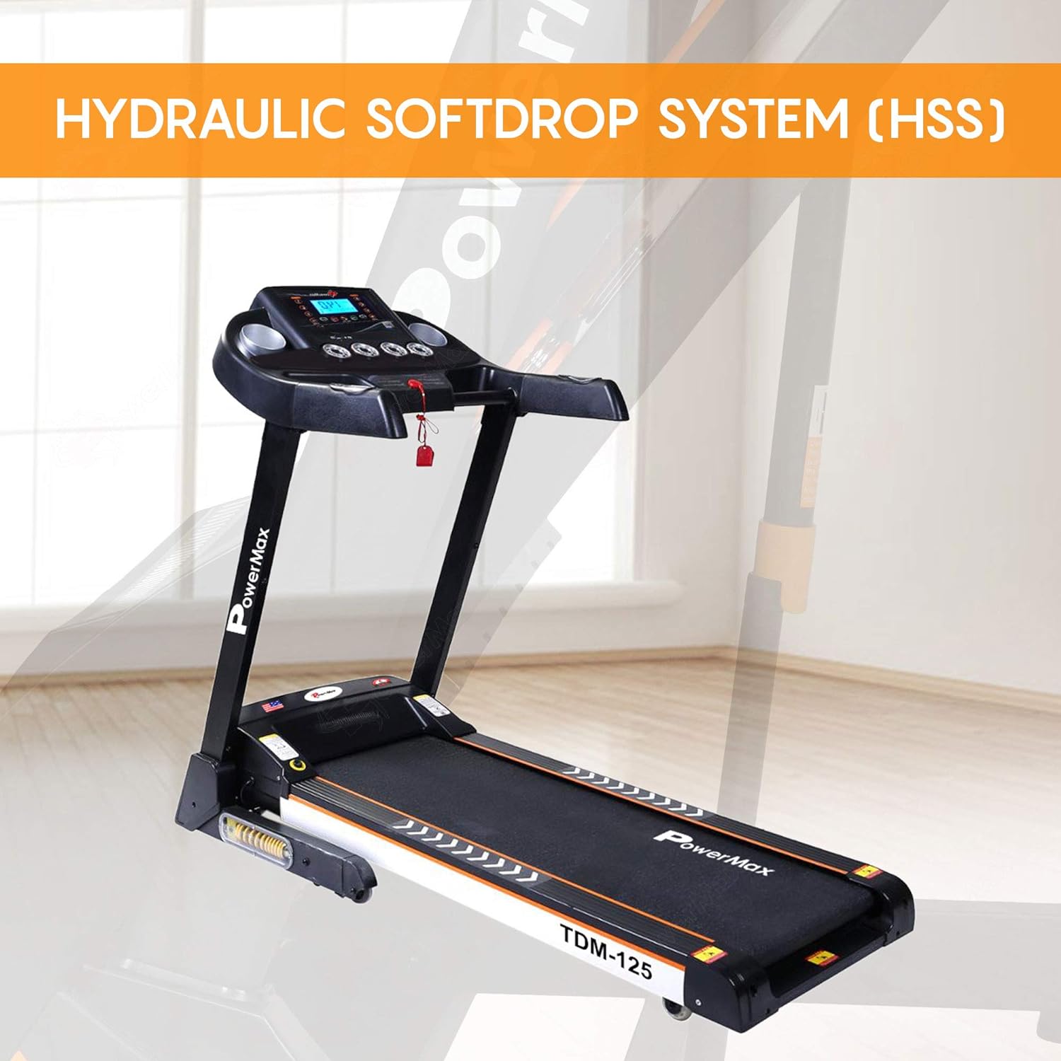 TDA 125 SERIES 4.0HP Peak Motorized Foldable Electric Treadmill LC KriyaFit