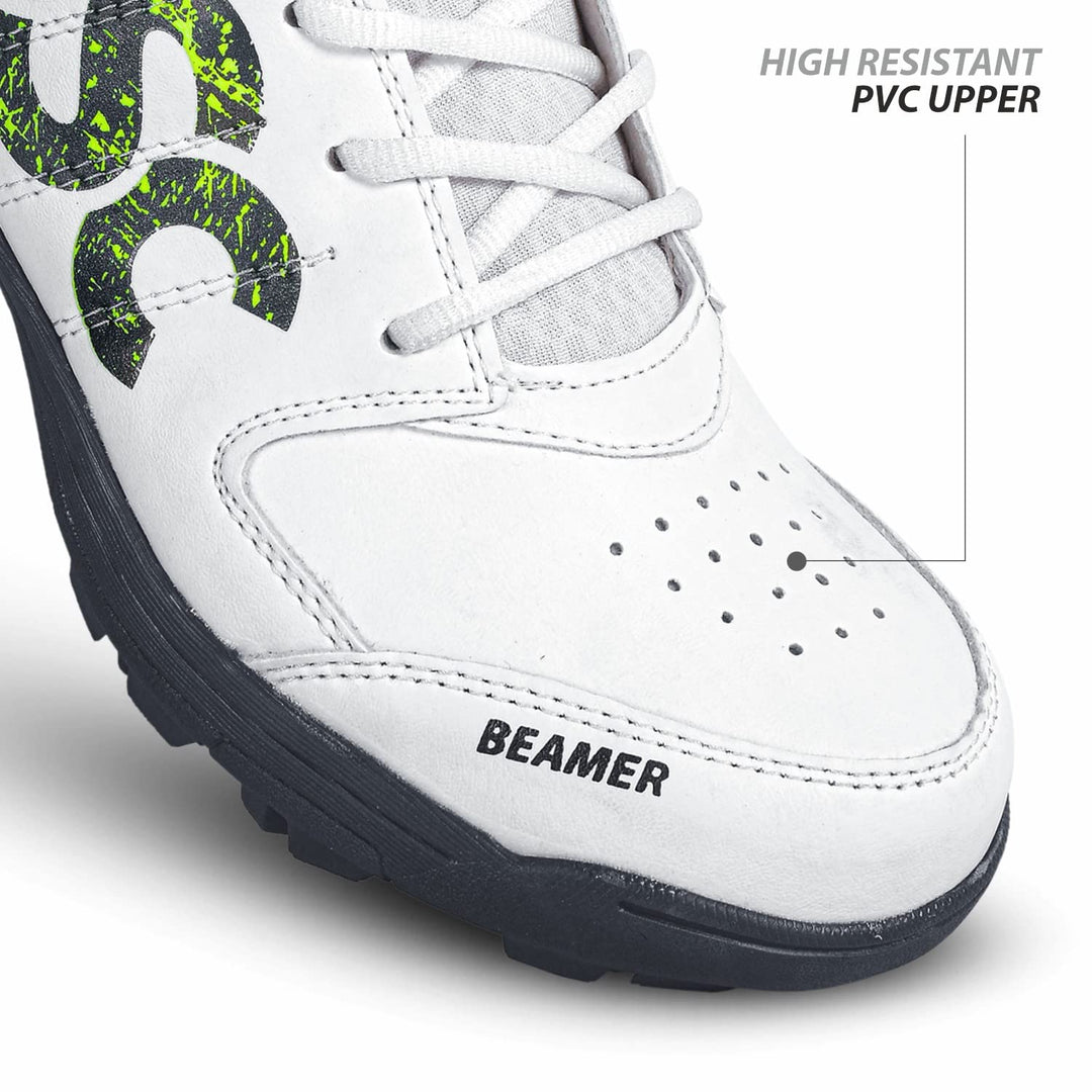 Beamer Cricket Shoe for Men & Boys (Light Weight | Economical | Durable |  Grey-White