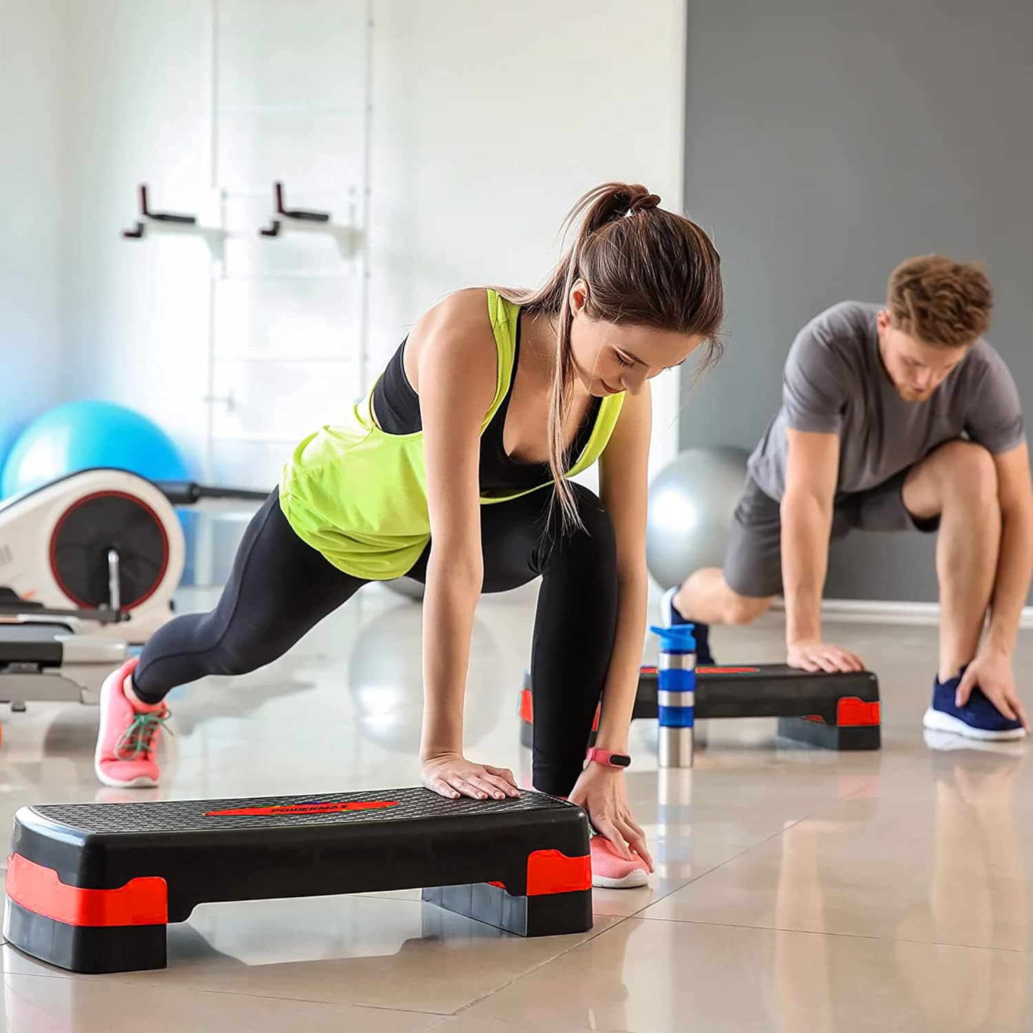 ST 2L Fitness Stepper with Adjustable Height Step Platform for Aerobic KriyaFit