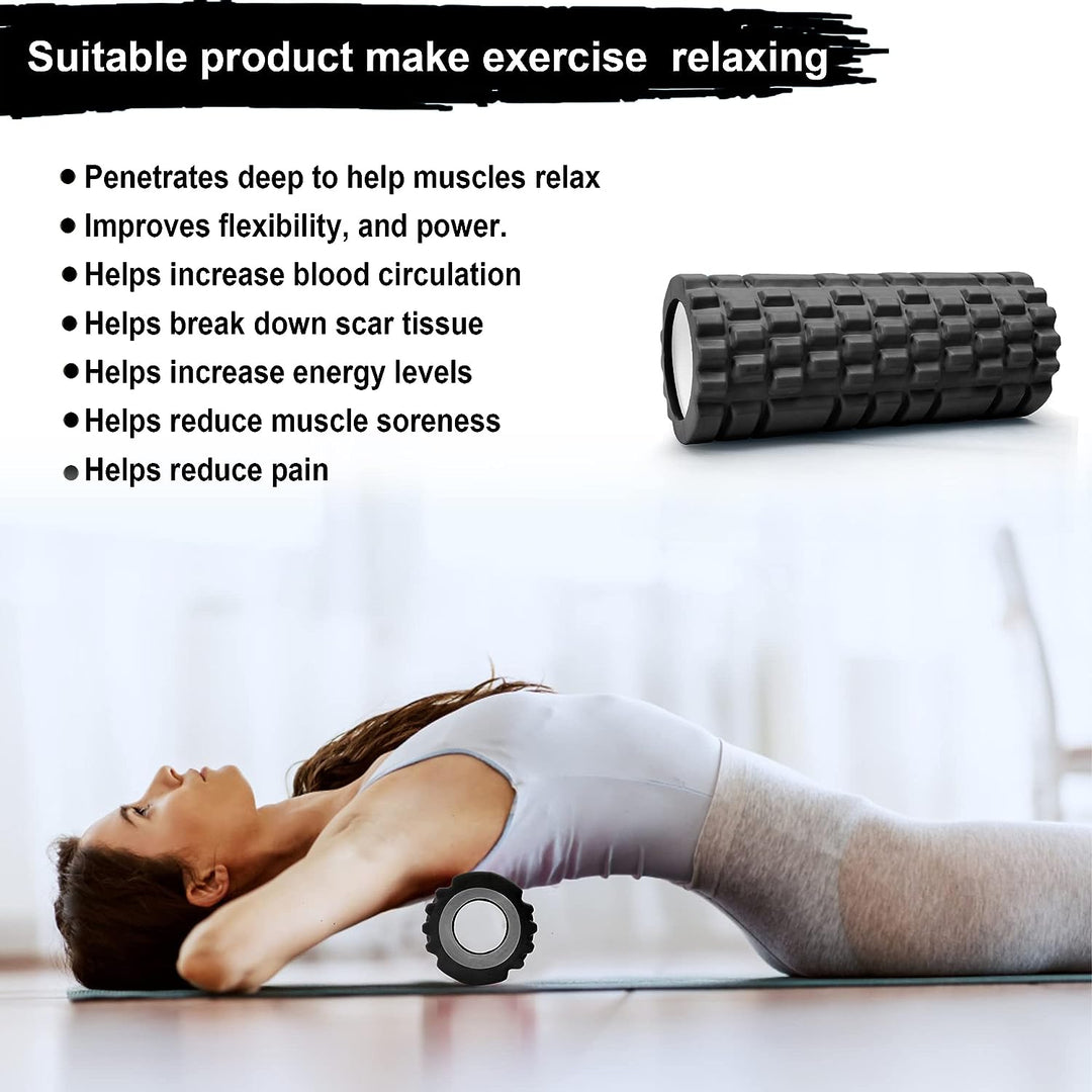 Relieve Tension and Improve Mobility with Our Foam Roller for Legs and Muscles - The Perfect Tool for Deep Tissue Massage and Recovery - Choose from Our Wide Selection of Foam Roller (Pack of 1 | Black)