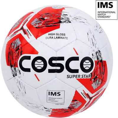 Super Star Football | Size 5 (Multicolour) Ims Standard