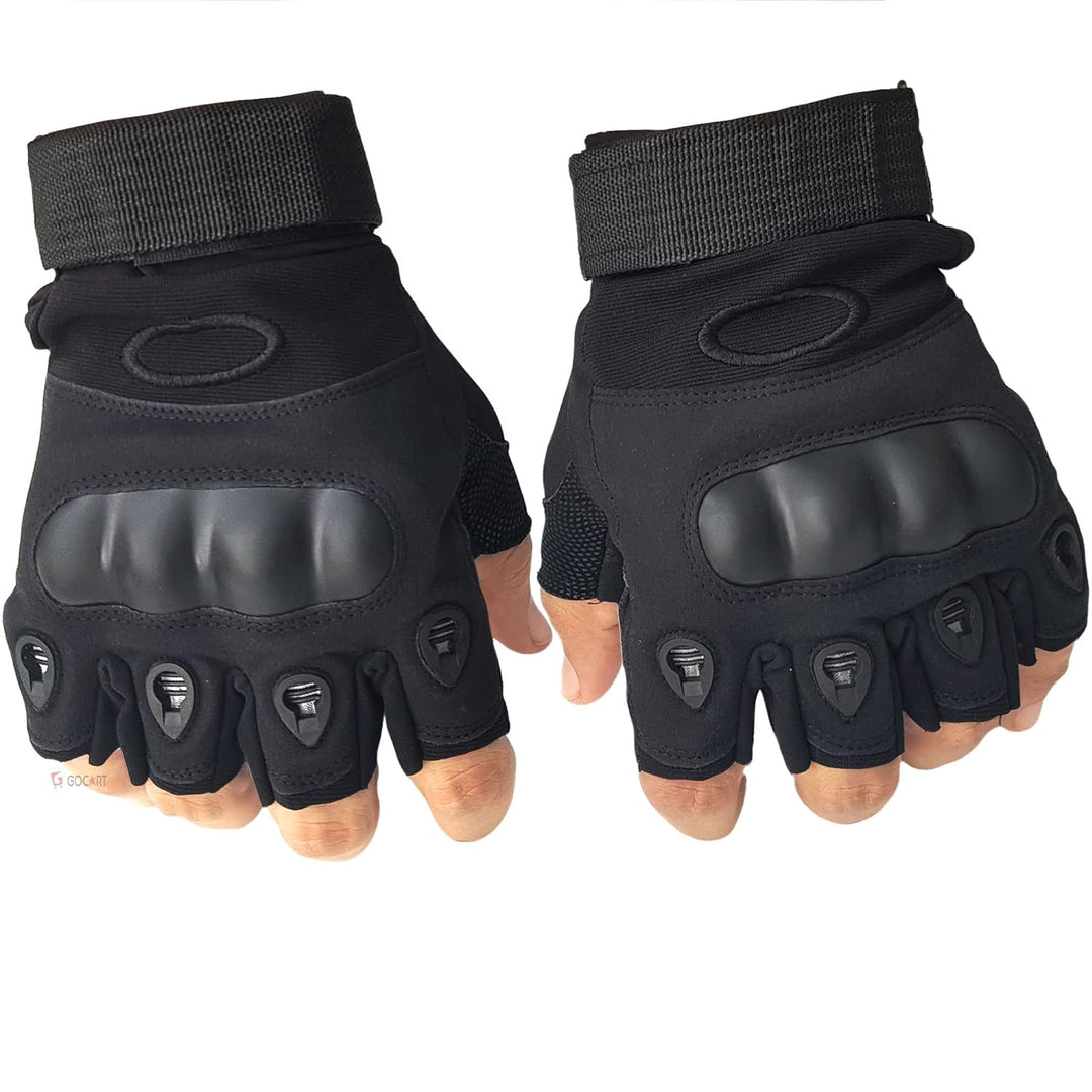 Half Finger Glove Multi Sports Non-Slip (Freesize | Black)