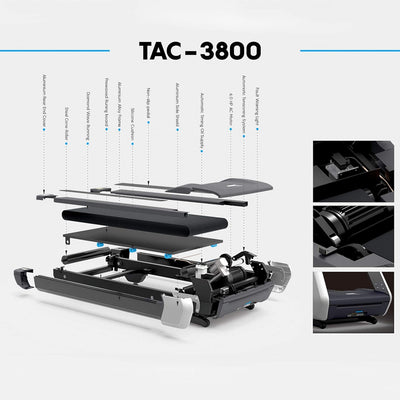 TAC-3800 4HP (6HP Peak) Motorized Treadmill with Free Installation Assistance | Commercial & Automatic Incline