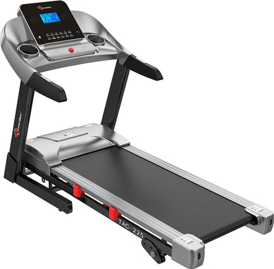 TAM-225 (4HP) Motorised Treadmill for Home [Speed:14kmph | Max User Weight:120kg | Foldable | 12 Workout Programs | MP3] Free Installation Assistance & Demo - 3 Year Motor Warranty