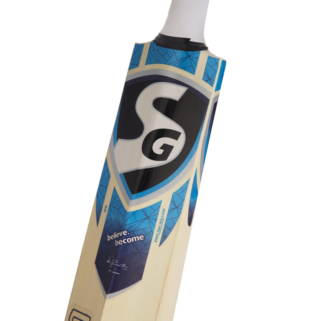 Super Cover Grade 5 English Willow Cricket Bat ( Size: Short Handle | Leather Ball