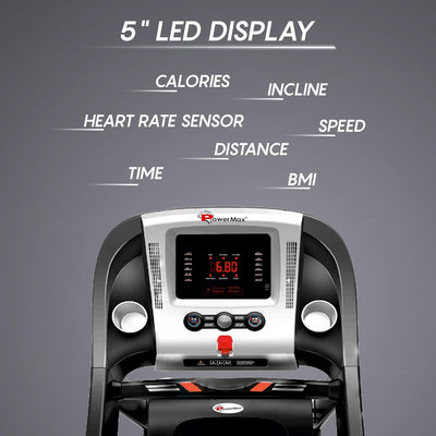 TDA-100 Series (2.0HP) Motorized Foldable |Electric Treadmill (FREE INSTALLATION)?LED Display |BMI |Spring Resistance?Running Machine for Max Pro-Workout by Walk | Run & Jog at Home