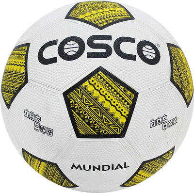 Mundial Nylon Foot Ball | Size 5 | White/Black