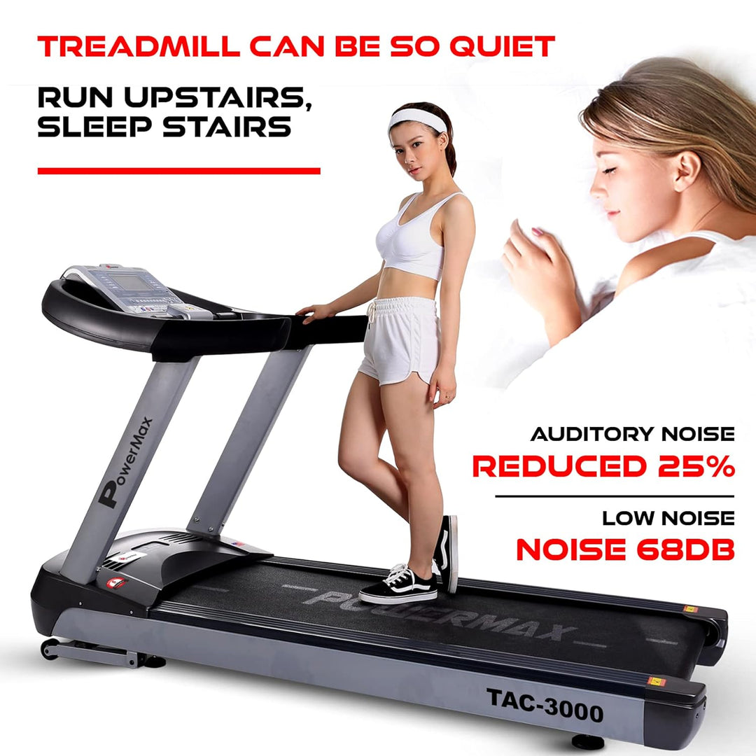 TAC-3000 4HP (6HP Peak) Motorized Treadmill with Free Installation Assistance | Commercial & Automatic Incline