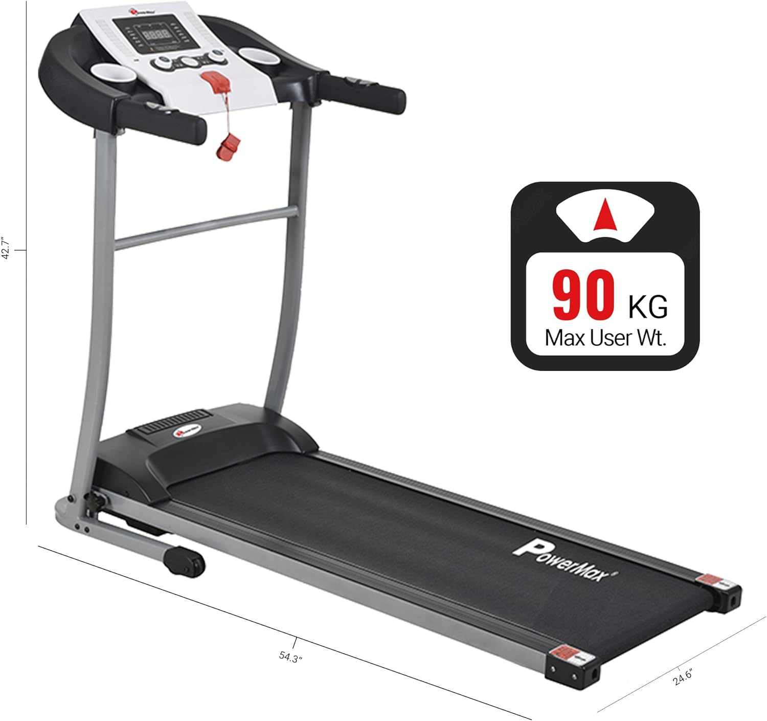 TDM 98 3.5HP Peak Motorized Treadmill for Home Use 12 Pre Set Max KriyaFit