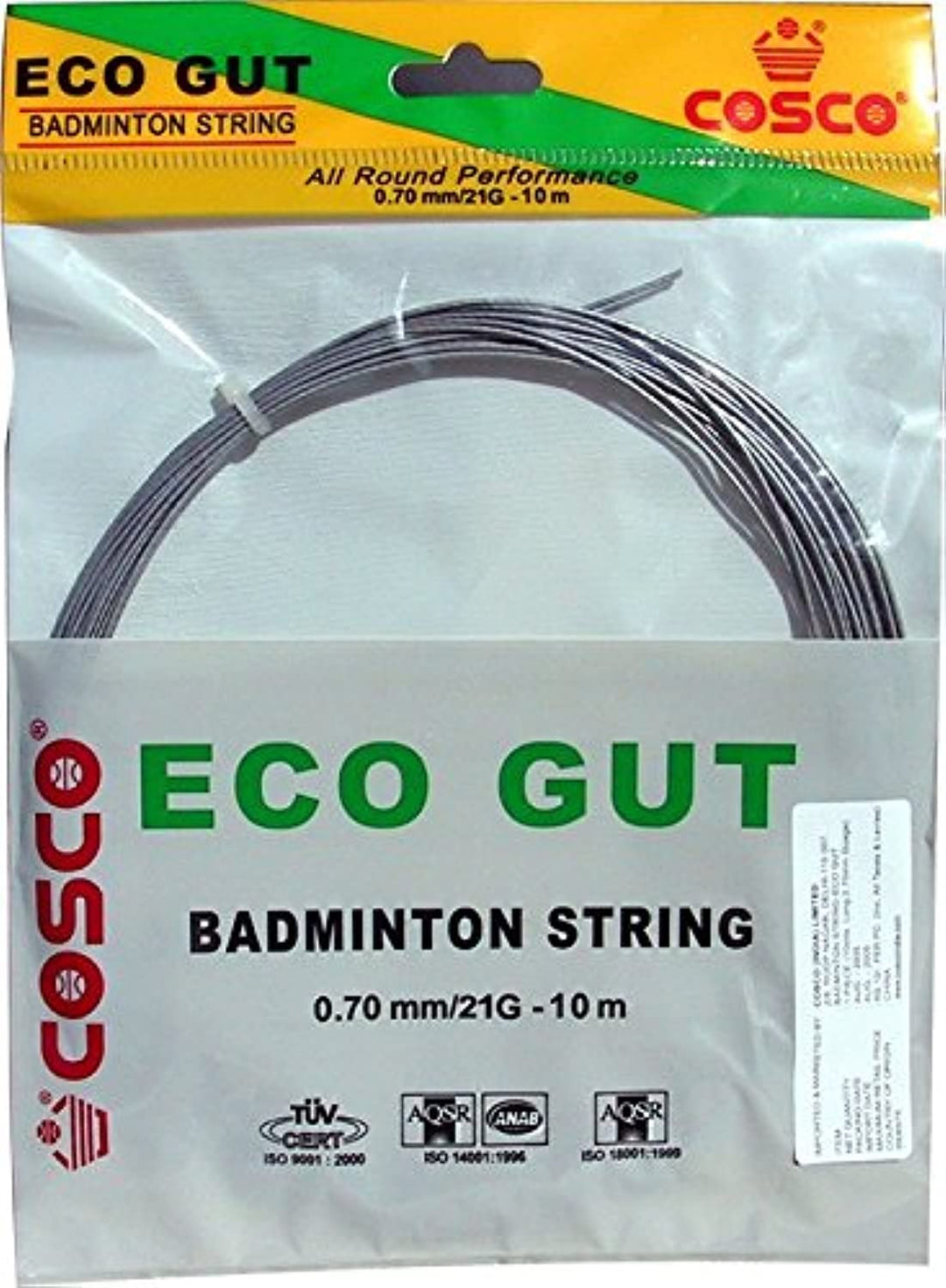 Eco Gut Badminton String (White)