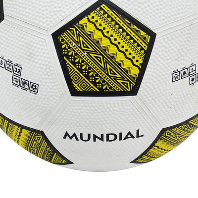 Mundial Nylon Foot Ball | Size 5 | White/Black