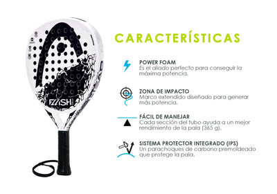 Flash Pro 2.0 SMU Padel Racquet