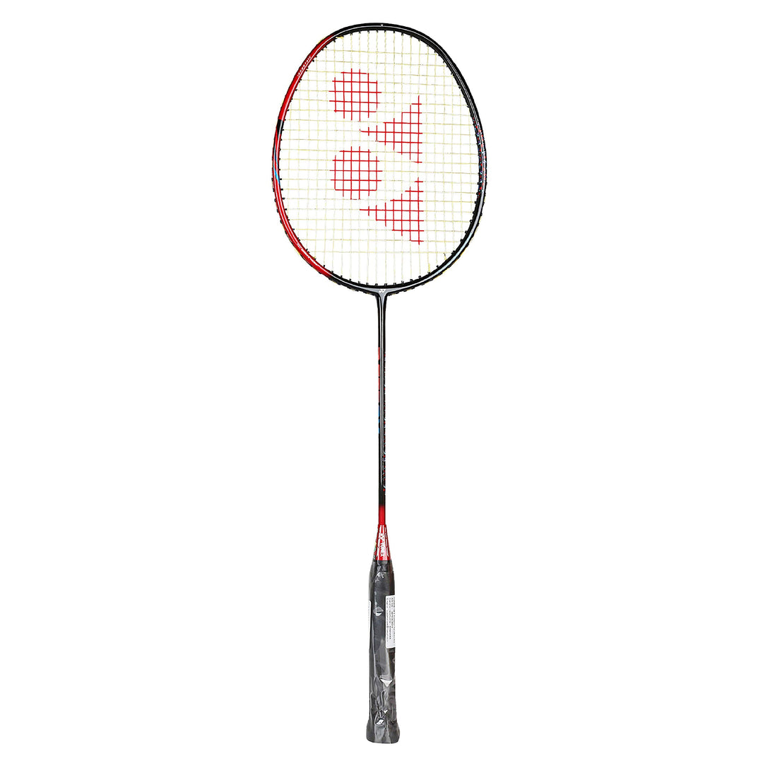 Astrox Smash Graphite Badminton Racquet with free Full Cover (Ultra Light - 73 grams | 28 lbs Tension) | Rotational Generator System (Black Flash Red)