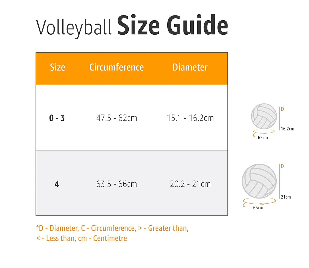 Polyester Gold Star Volley Ball | Size 4 Multicolour