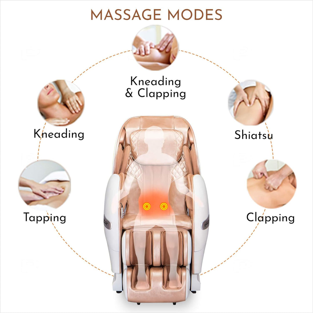 OnCloudNine-3 Full Body Massage Chair with Rolling and Air Squeezing Massage for Feet (Free Installation)