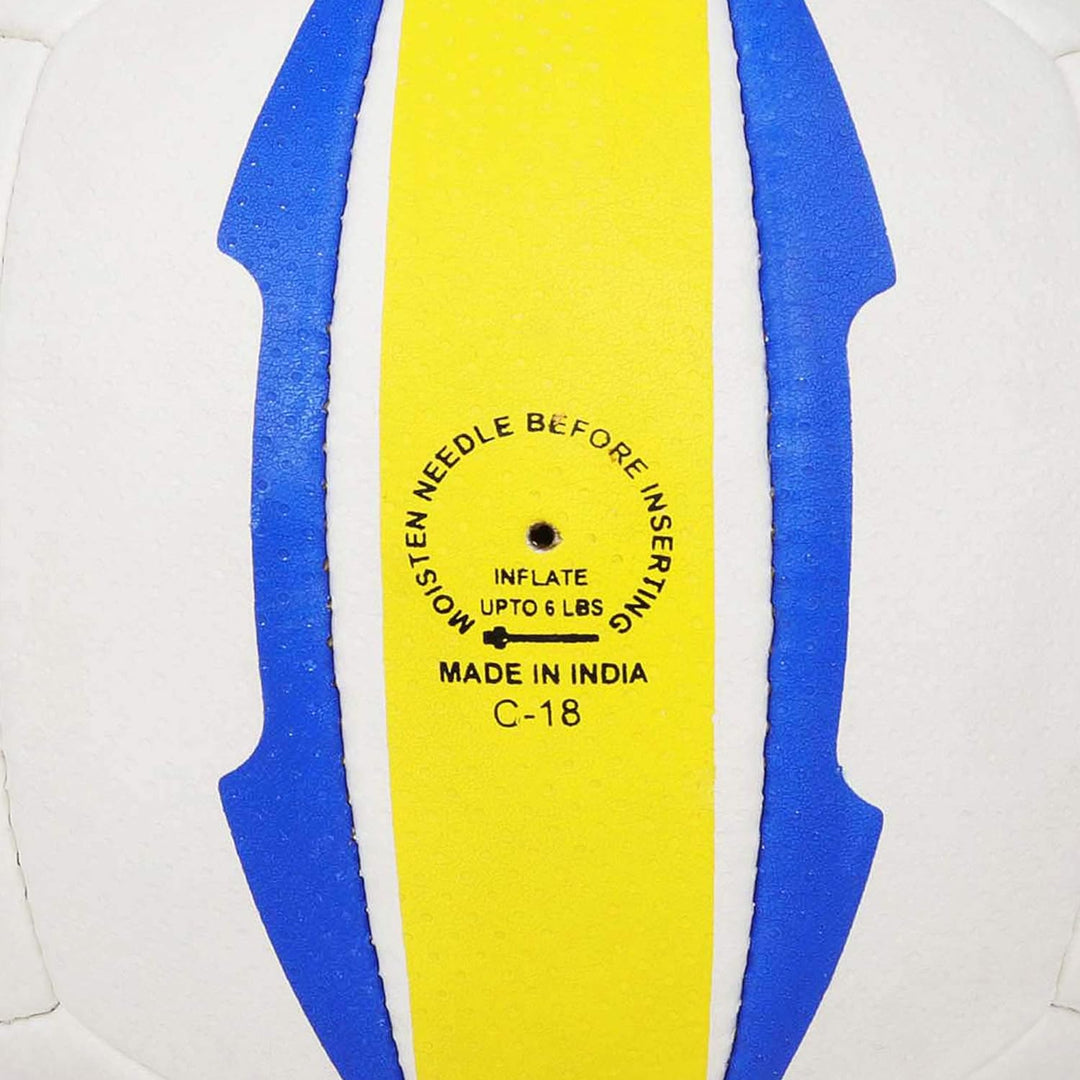 Leather Star Volley Volleyball 18 Panel (Colour May Vary) | Size 4 | Multicolour