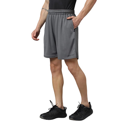 Men’s Regular Fit Polyester Shorts (Rhino Grey)