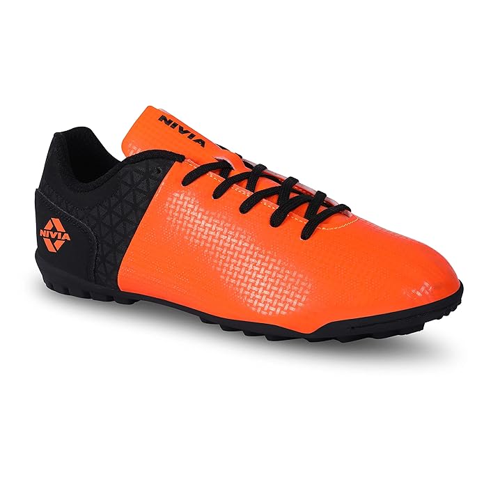 Men Aviator 2.0 Hard Ground Futsal Football Shoes (Black / Orange)