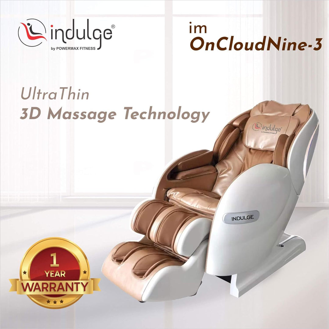 OnCloudNine-3 Full Body Massage Chair with Rolling and Air Squeezing Massage for Feet (Free Installation)