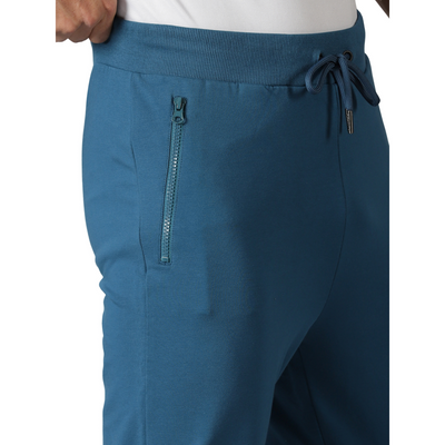 Men's solid Training Track pants with Drawstring waist & Zipper pockets.