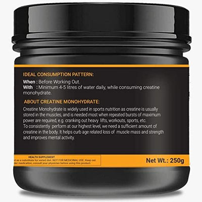 Micronized Creatine Monohydrate - 250gm (83 Servings) - Kriya Fit