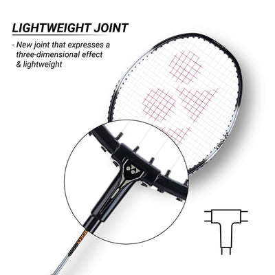 ZR 100 Light Aluminium Badminton Racquet with Full Cover | Made in India (Black |Pack of 1)