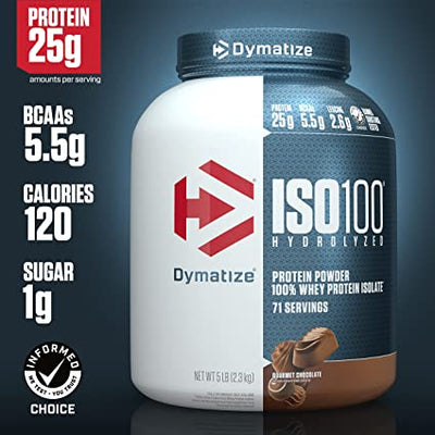 DYMATIZE  ISO WHEY 100 - 5 LB (Gourmet Chocolate)