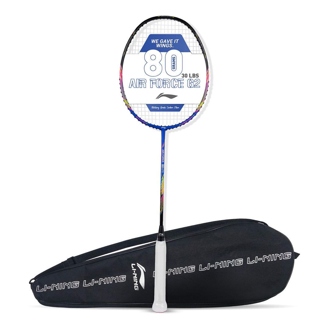 Air Force 80 Lite Carbon Fibre Strung Badminton Racket with Free Full Cover