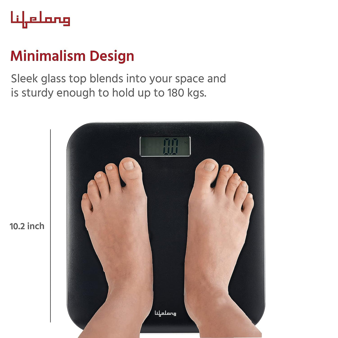 ABS Weighing Scale Digital Personal Body Weighing Scale |ABS Electronic Bathroom Scales & Weight Machine for Home & Human Balance with 1 Year Warranty & Batteries Included