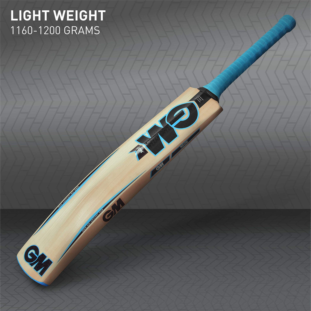 Neon Apex Kashmir Willow Cricket Bat with Cloth Cover on Face | Size-5 | Light Weight | Free Cover