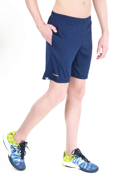 HBS-1091 Polyester Badminton Shorts for Mens | Size - Medium | Colour - Navy
