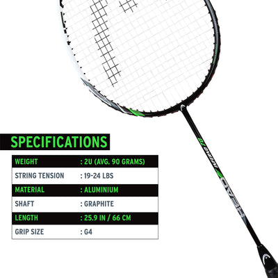 Inferno 70 Graphite Composite Badminton Racquet (Strung))