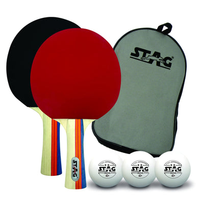 Iconic Tournament Professional Table Tennis (T.T) Set| Premium ITTF Approved Rubber- Table Tennis Rackets and T.T Balls Included| All-in-One Ping Pong Paddle Playset - Table Game Acceories