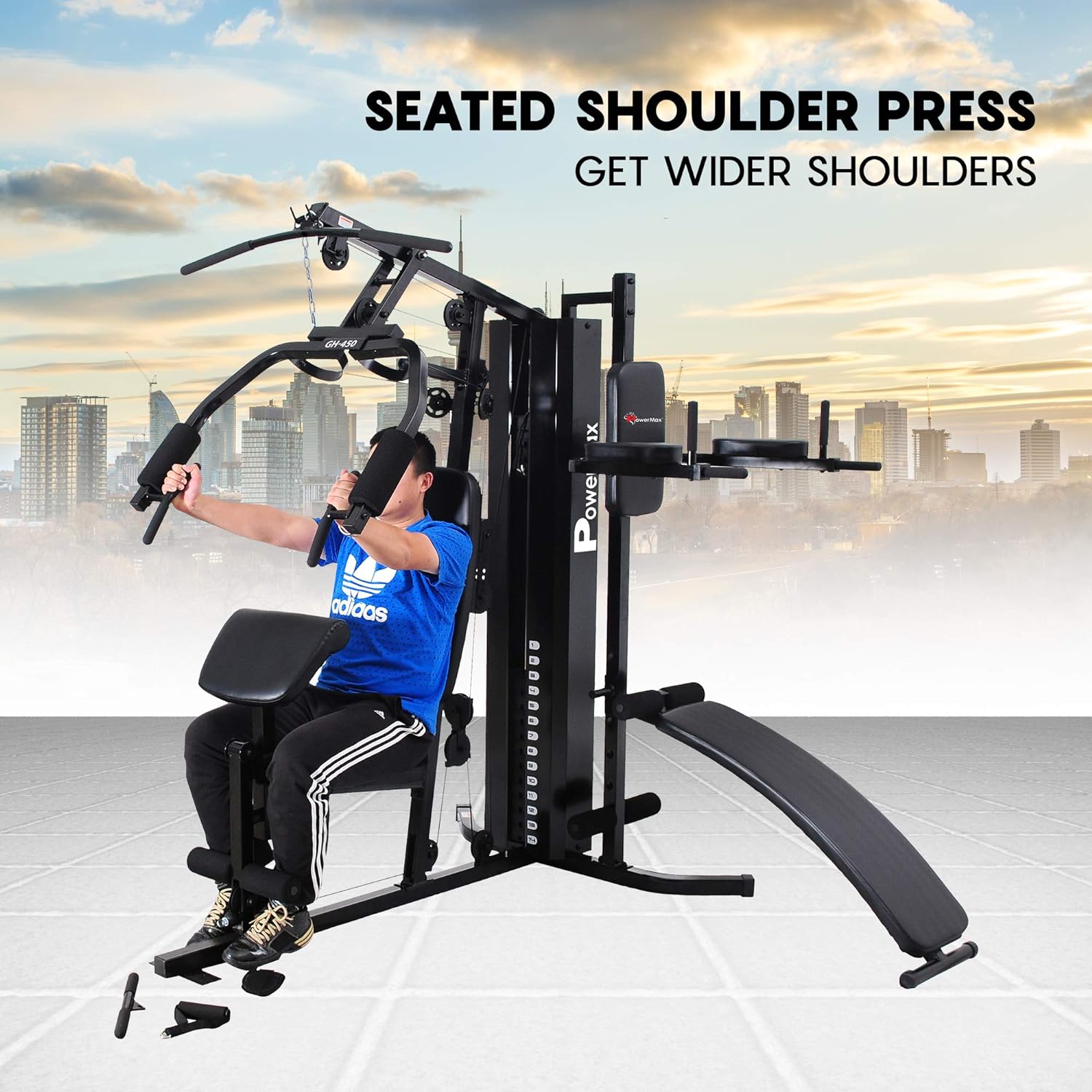 Multi gym with shoulder press sale