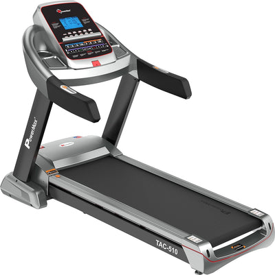 TAC-510 (9 HP Peak ) Premiun AC Motorized Treadmill for Home Use |12 Pre-Set Max Pro Workout Session?Max User Wt.150kg |15 Level Auto Incline | Top Speed:20 Km/hr | Spring Resistance?