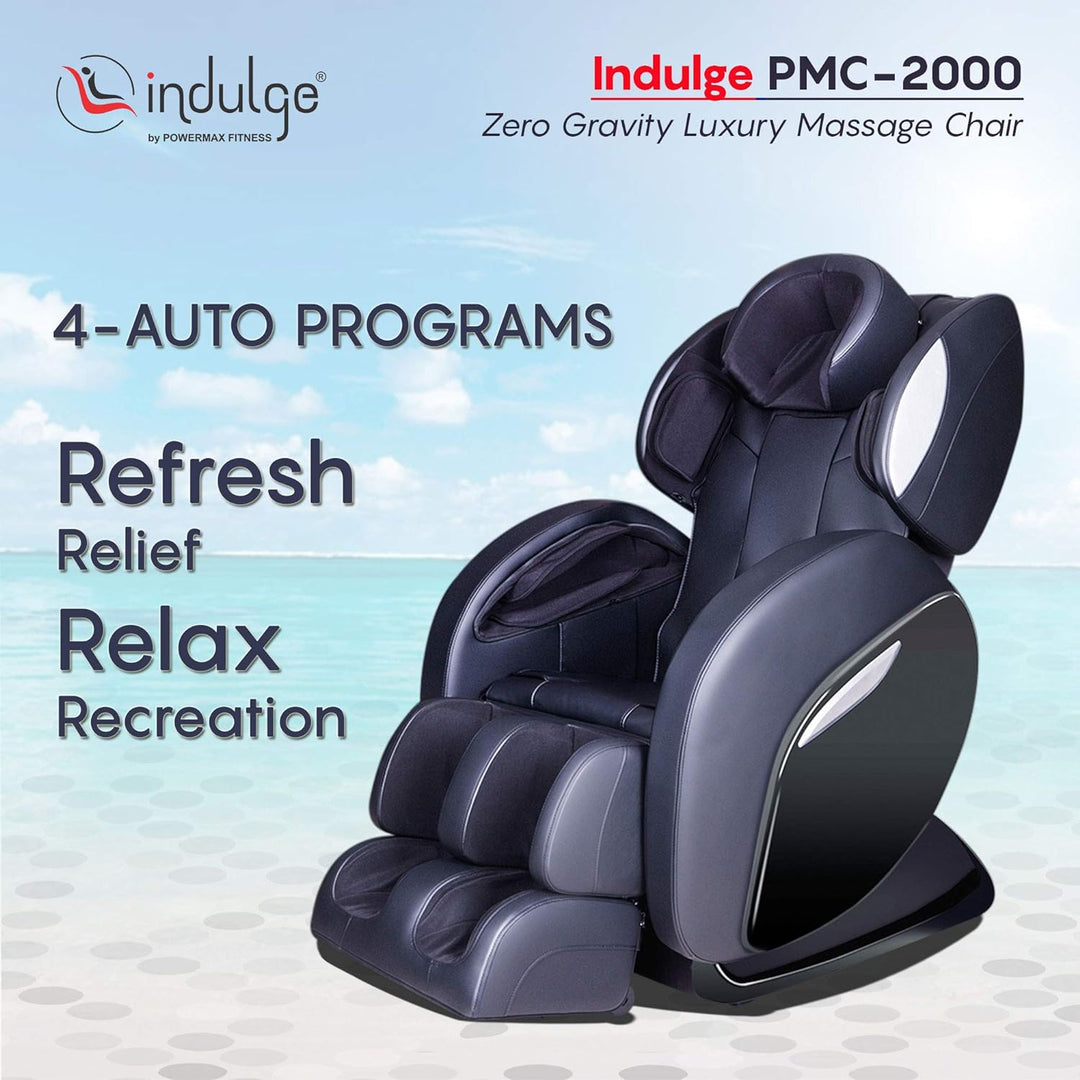 Full Body | Zero Gravity Massage Chair (Free Installation & Demo) for Home Stress & Pain Relief with 2D Intelligent Technology | Dedicated Foot & Calf Massage (Model: PMC-2000)