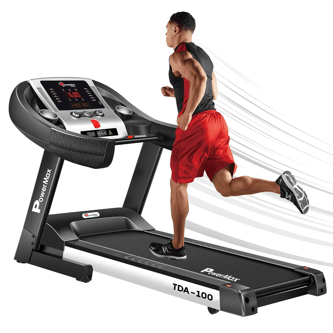 TDA-100 Series (2.0HP) Motorized Foldable |Electric Treadmill (FREE INSTALLATION)?LED Display |BMI |Spring Resistance?Running Machine for Max Pro-Workout by Walk | Run & Jog at Home