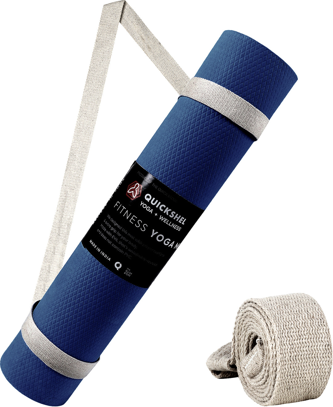 Navy Blue Ultra Soft Yoga Mat (8 mm)