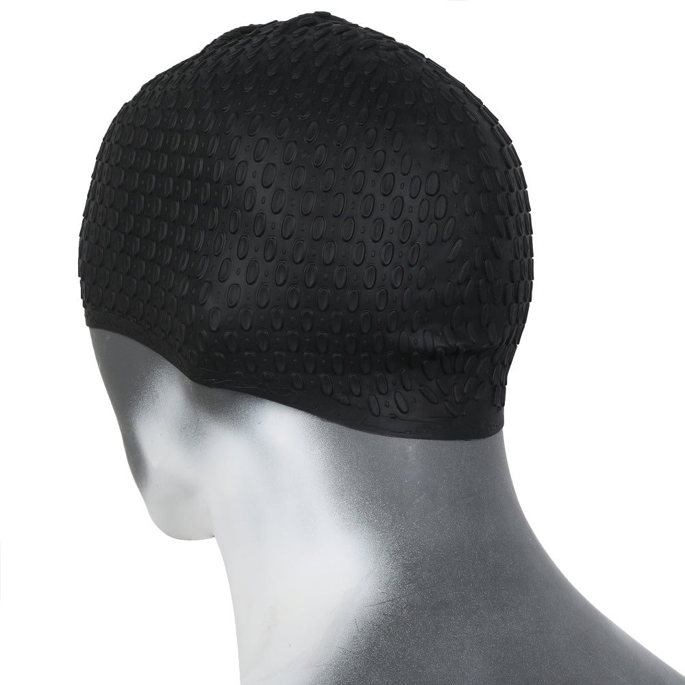 Magfit Unisex Swimming Bubble Cap (Black)